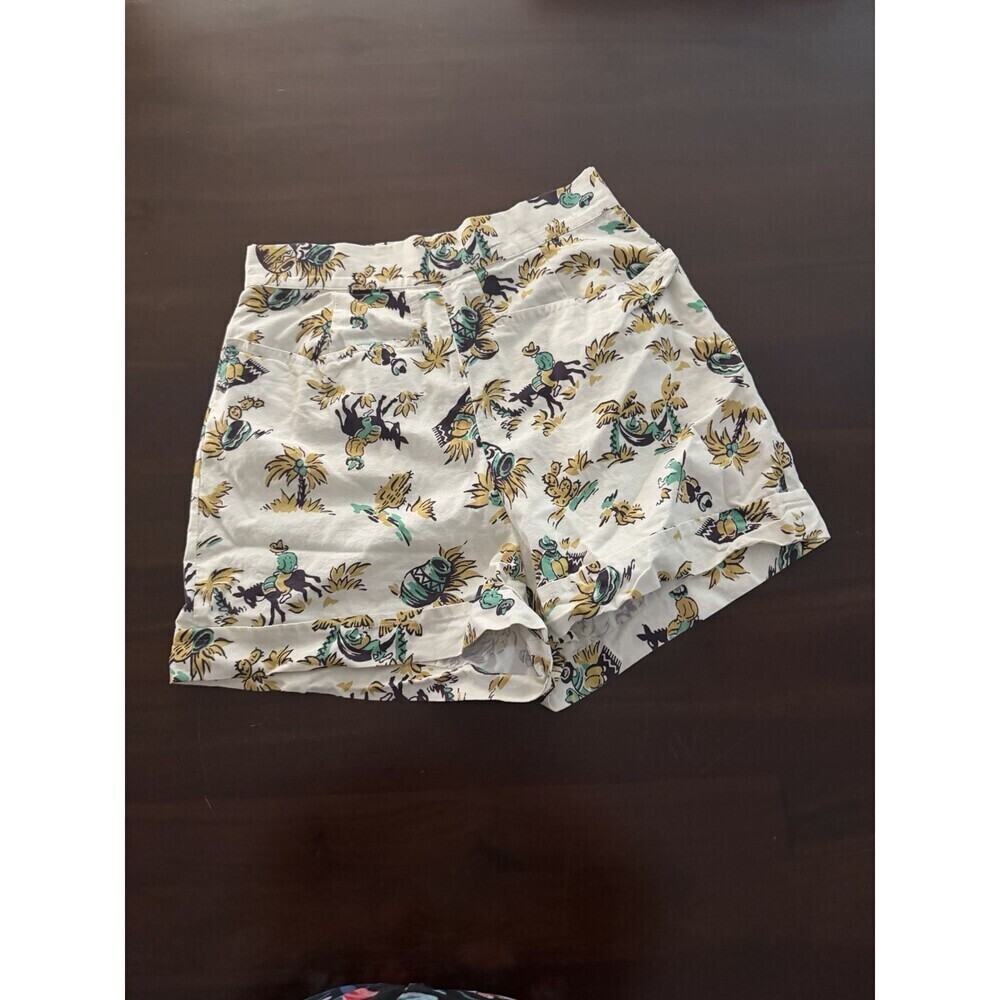 Vivien of Holloway Vintage Western Cowboy Print Shorts (112) - Picture 7 of 8